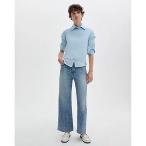 Rag & Bone Miramar Andi Ankle Pants Womens 29 Cotton Wide Leg High Rise